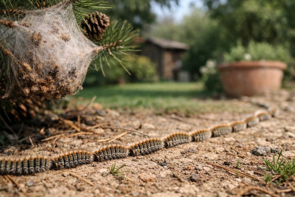 Chenilles processionnaires Marcy-l'Étoile : gestion des risques dans les jardins familiaux