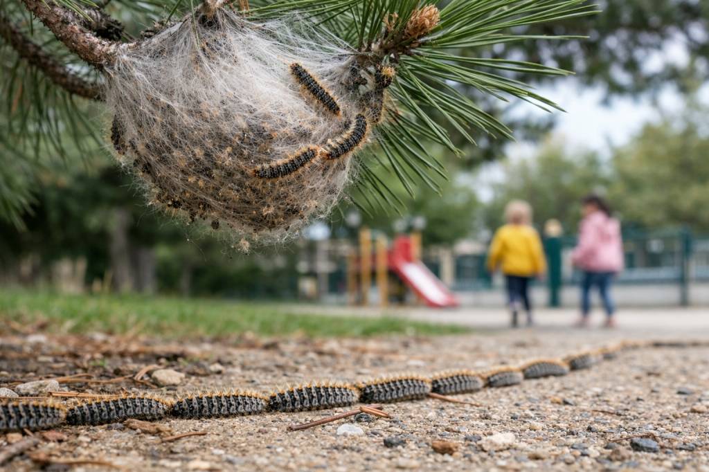 Chenilles processionnaires Vénissieux : sécuriser écoles, jardins et espaces publics