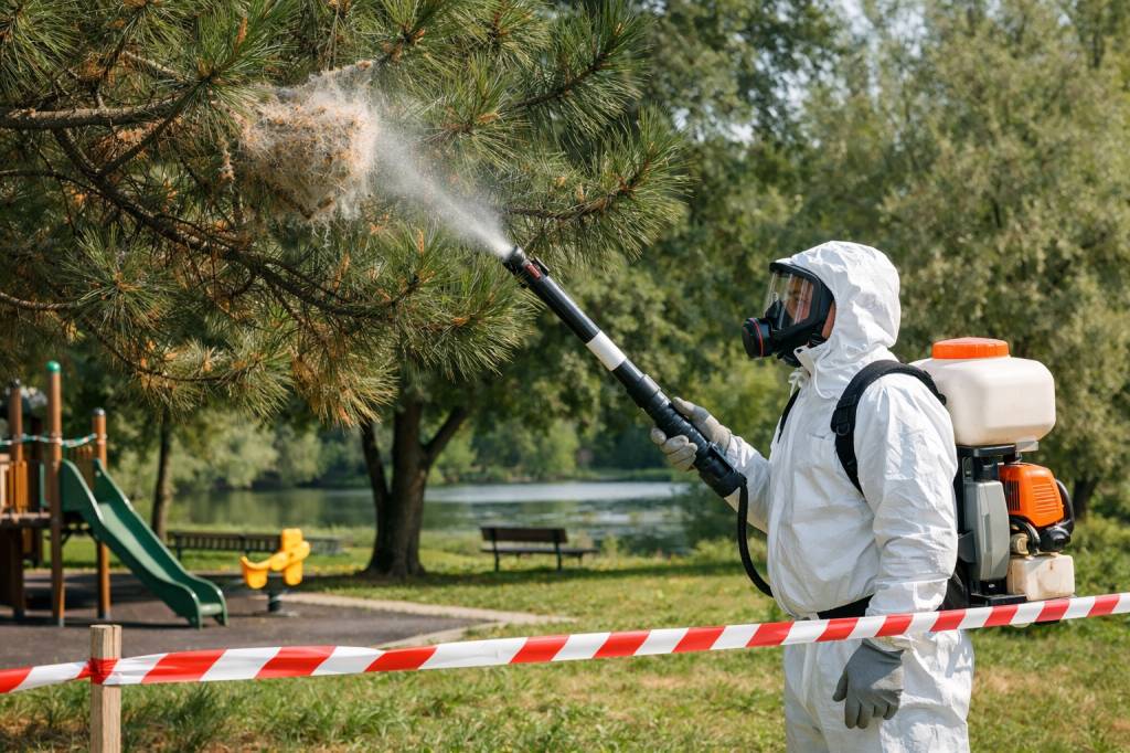 Chenilles processionnaires Grigny-sur-Rhône : sécurisation des zones sensibles et espaces publics