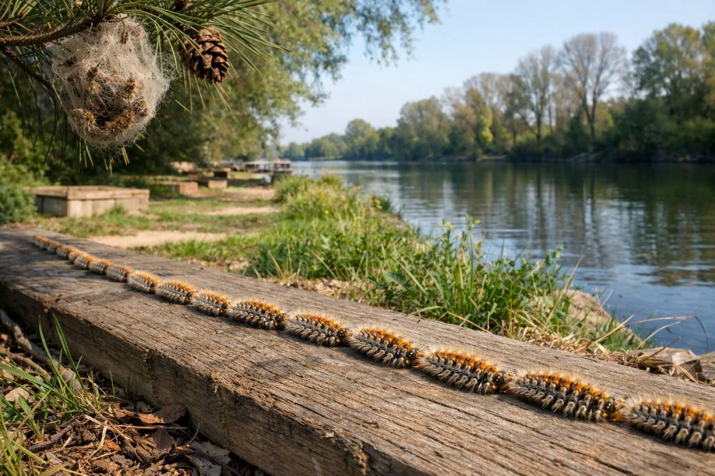 Chenilles processionnaires Vernaison : protection des berges, jardins familiaux et espaces partagés
