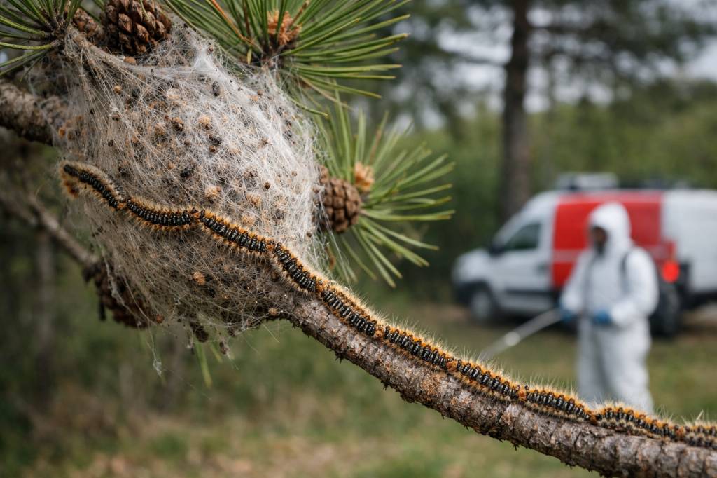 Chenilles processionnaires Givors : lutte professionnelle contre les infestations massives