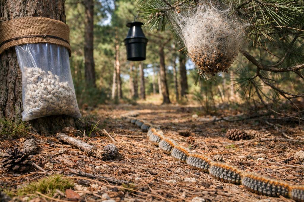 Chenilles processionnaires Montanay : solutions de lutte intégrée pour pins et cèdres