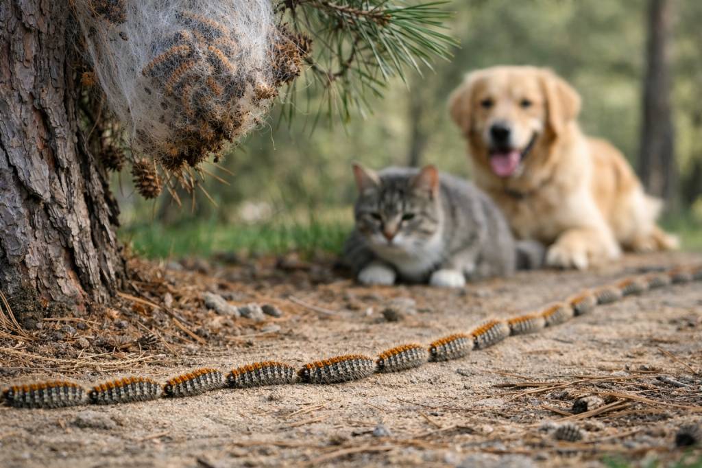 Chenilles processionnaires Sainte-Foy-lès-Lyon : protéger efficacement votre propriété et vos animaux