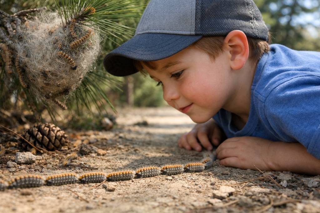 Chenilles processionnaires Rochetaillée-sur-Saône : prévenir les piqûres urticantes chez l’enfant