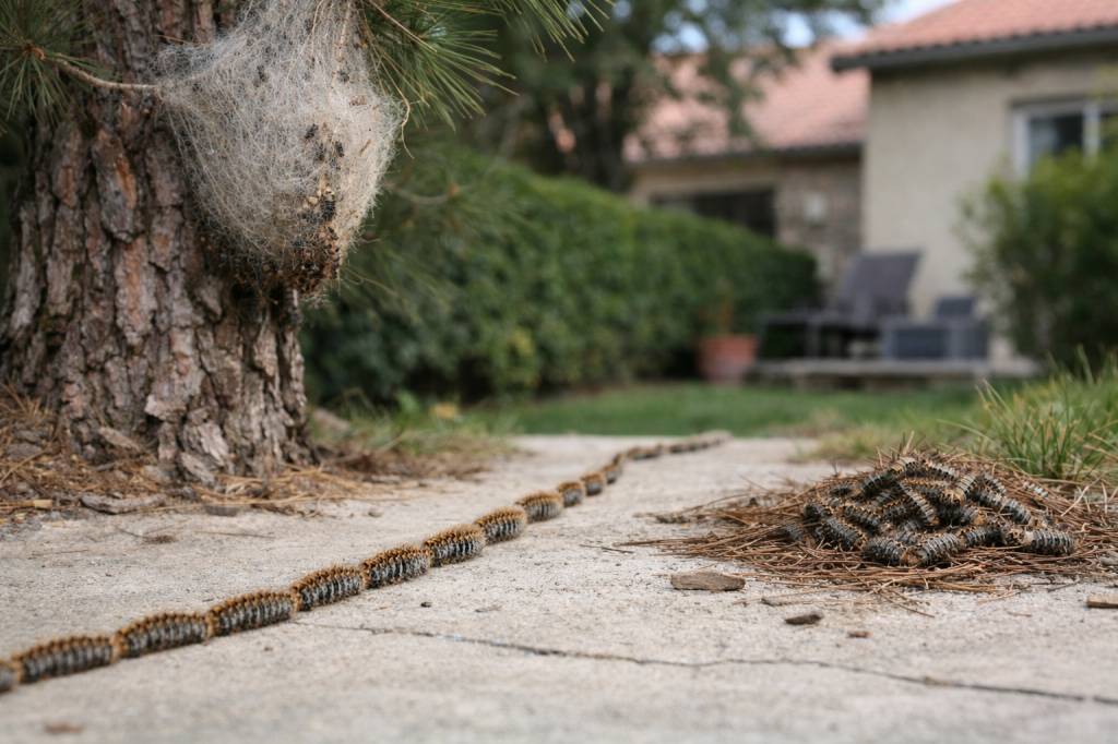 Chenilles processionnaires Fontaines-sur-Saône : que faire en cas d’invasion près des habitations