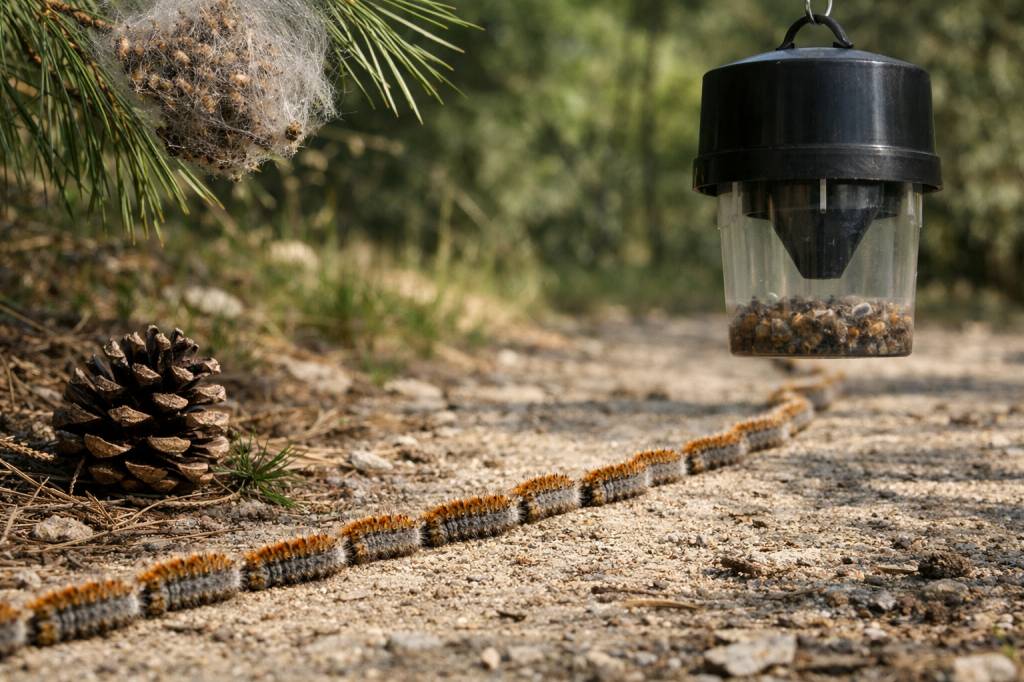 Chenilles processionnaires Chassieu : calendrier des interventions et techniques de piégeage