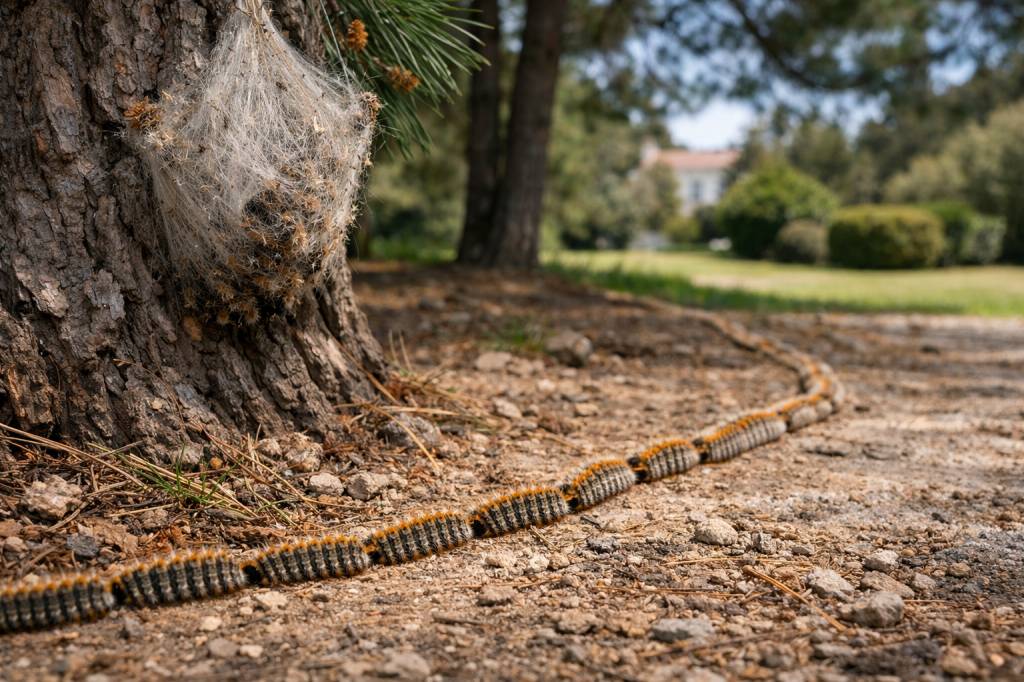 Chenilles processionnaires Collonges-au-Mont-d'Or : prises en charge professionnelles pour copropriétés et parcs